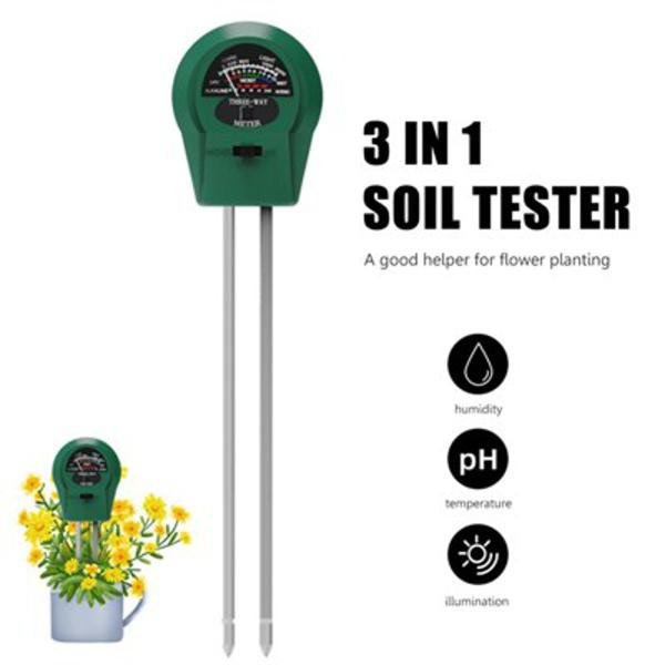 3 in1 multifunctional moisture, PH and light meter