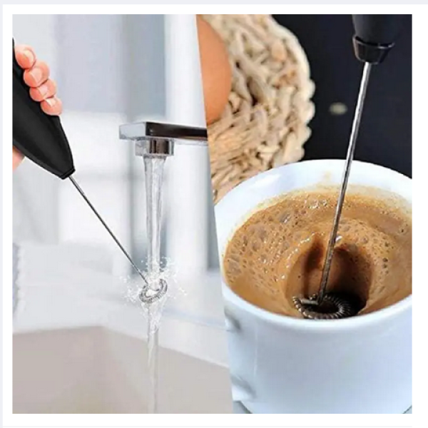 Mini Portable Battery Operated Stainless Steel Hand Blender for Coffee/Egg Beater