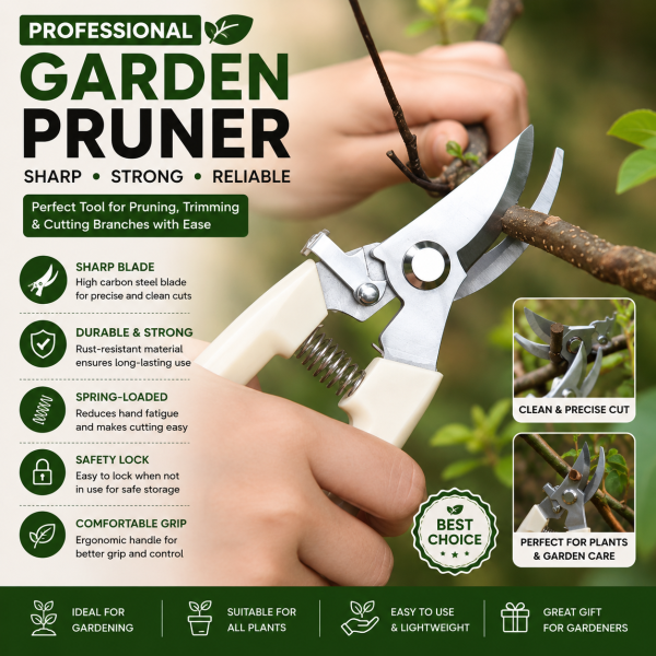 Professional Garden Pruner Cutter Scissor for Plants & Branch Cutting
