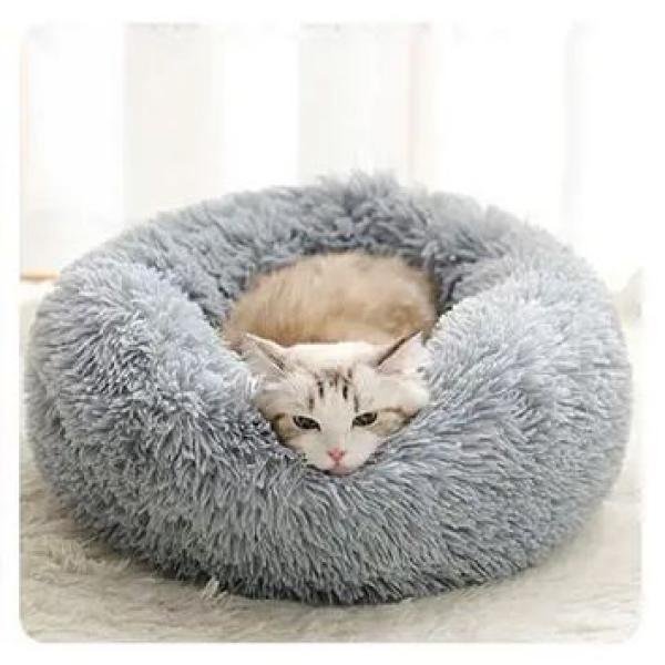 Cat Nest round Soft Shaggy Mat