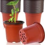 Soft Plastic Plant Pots 200 Pcs (4Inchi)