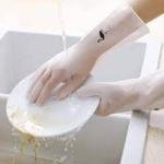 Nitrile Rubber Gloves Kitchen Washing Dishes/Clothes Waterproof Durable Wear-Resistant Gloves
