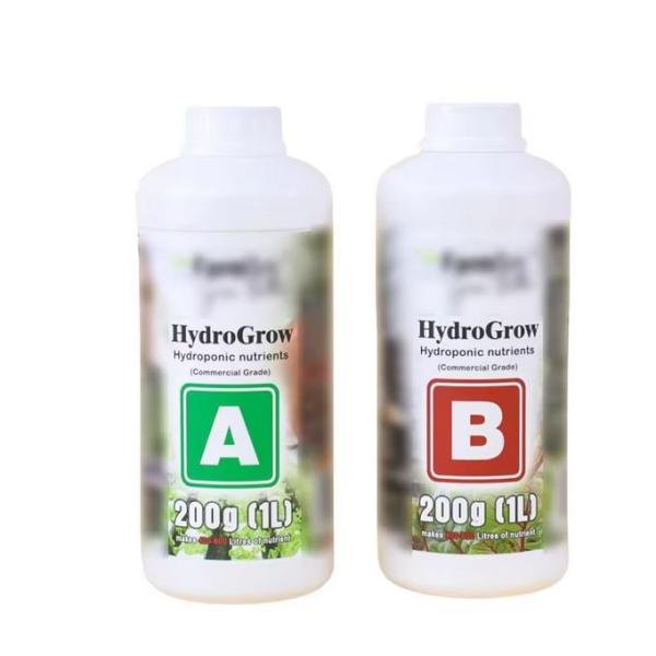 Hydroponic Fertilizer Nutrients Plant A+B Nutrient For Vegetable Flower 1 Liter A+1 Liter B
