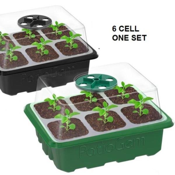 6 Cells Seed Starter Seedling Trays