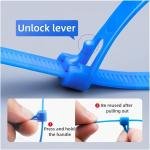 Reusable (10Pcs) 6 inchi Nylon Cable Ties Self-Locking