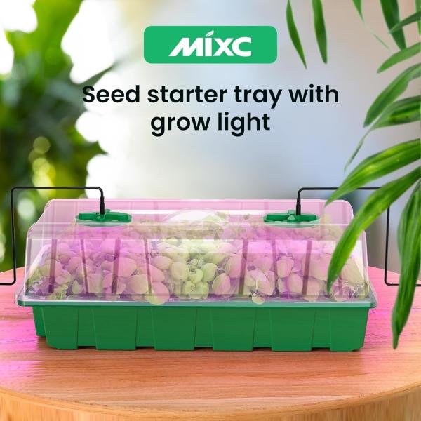 Seed Trays with Grow Light, 40 cell