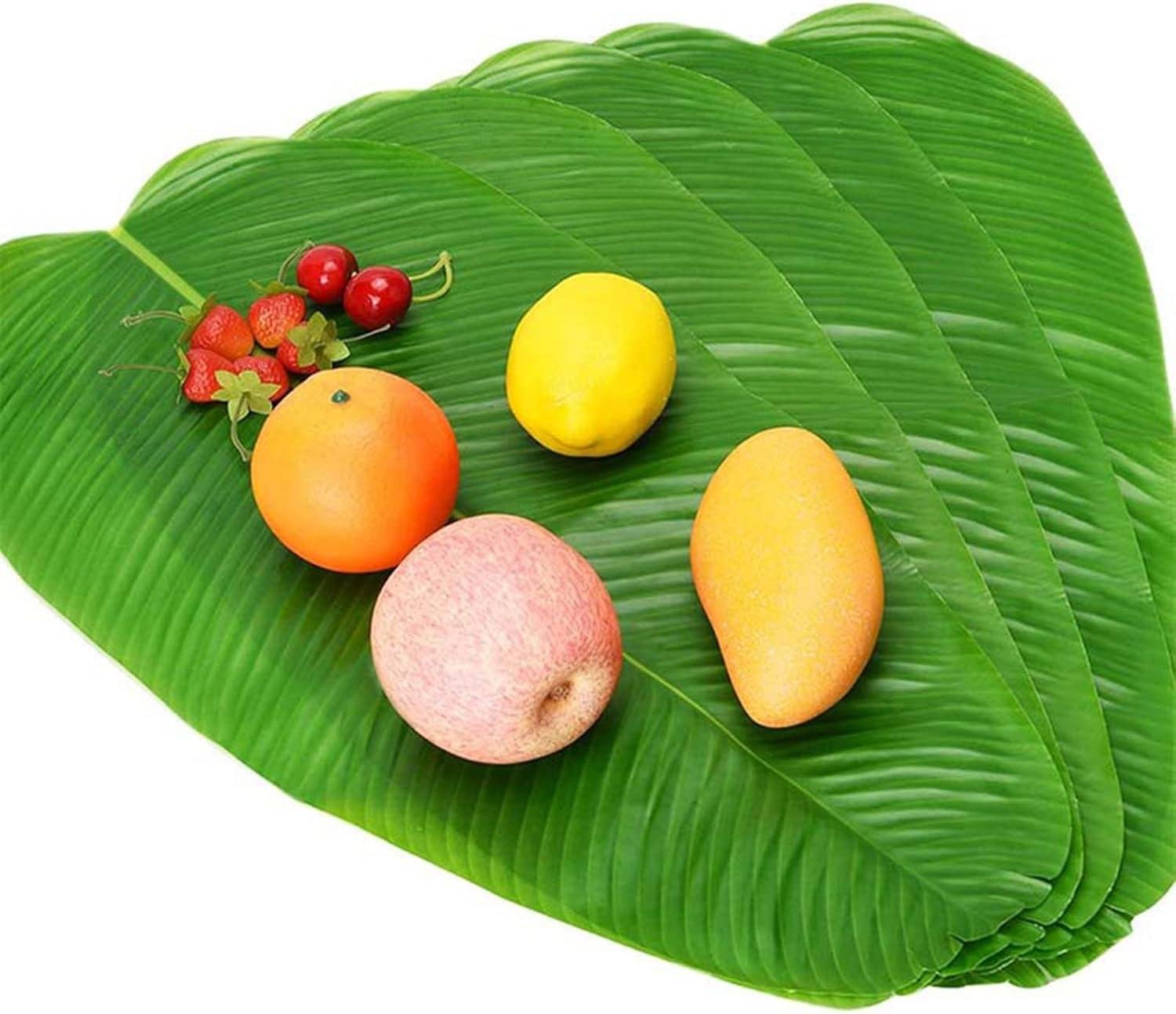 10 Pcs Artificial Leaf Fresh-keeping DIY Weather-resistant Decorative Beautiful Faux Banana Leaf