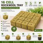 16 Cell Rockwool Seed Starter Tray