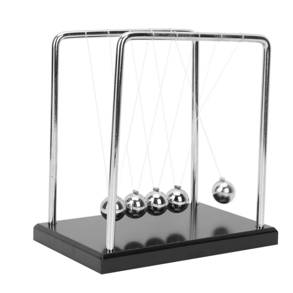 Newton's Cradle Balance Balls, Portable Desktop Metal Balance Pendulum Ball Physics Science Gadget Tool