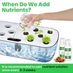 Hydroponic Nutrients AB Plant Food Nutrients, Plant Food A & B Hydroponics Supplies, Indoor Plant Fertilizer for Hydroponics Growing System