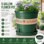 Plastic 5 Gallon Flowerpot