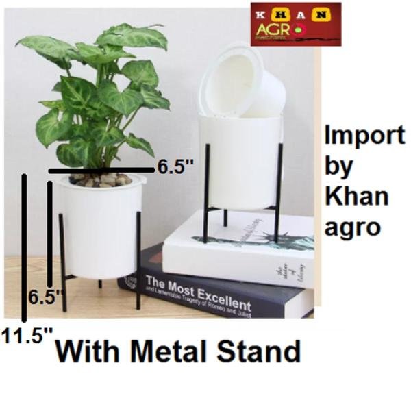 Nordic Style Flower Pot Iron Art Simple Plastic Lazy Flowerpot