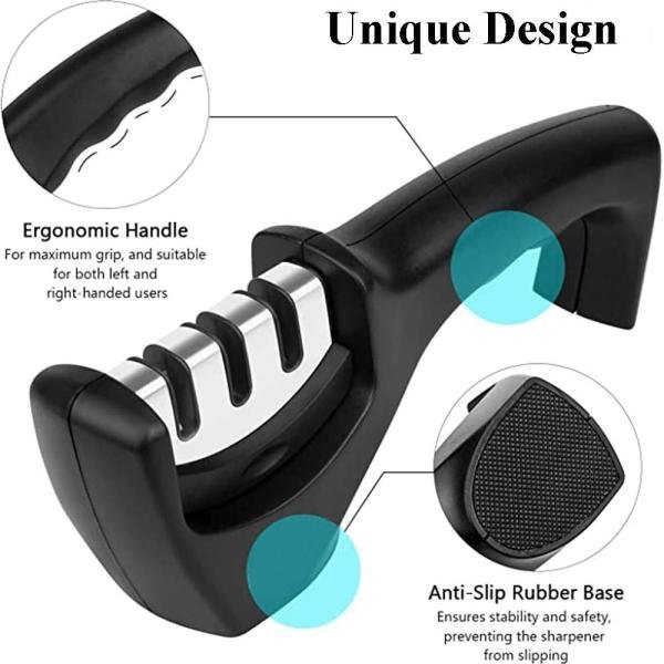 Kitchen Knife Sharpener,3-Stage Knife Sharpeners