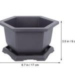 Bonsai pot with tray 1 Pcs