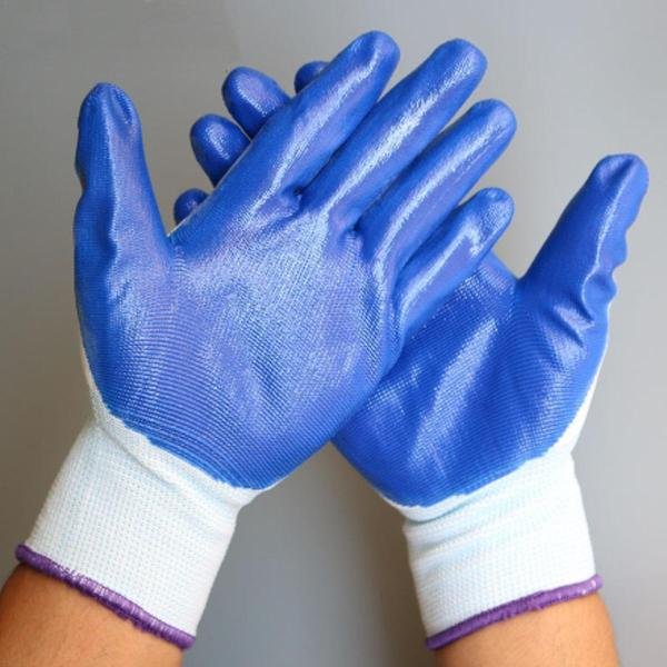 10G Latex Coated Cotton String Knit Liner Gloves