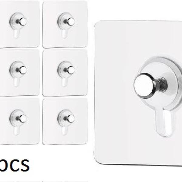 Wall Hooks Adhesive Screws 10 pcs