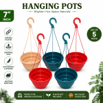 7 Inchi Hanging Pot 5 pcs