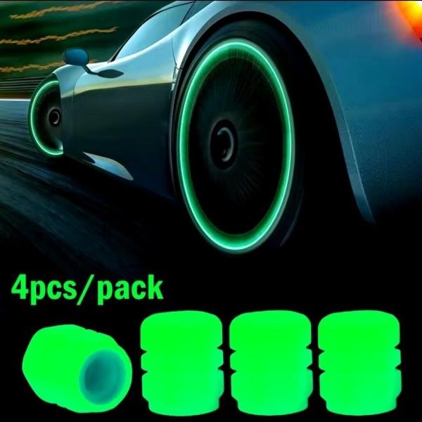 4x Fluorescent Night Glowing Car Motorcycle Bicycle
