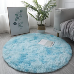 Round Carpet Bedroom Nordic Simple Household Thickening Computer Chair Rug Modern Hanging Basket Cloakroom Gradient Mat (Diameter 80cm)