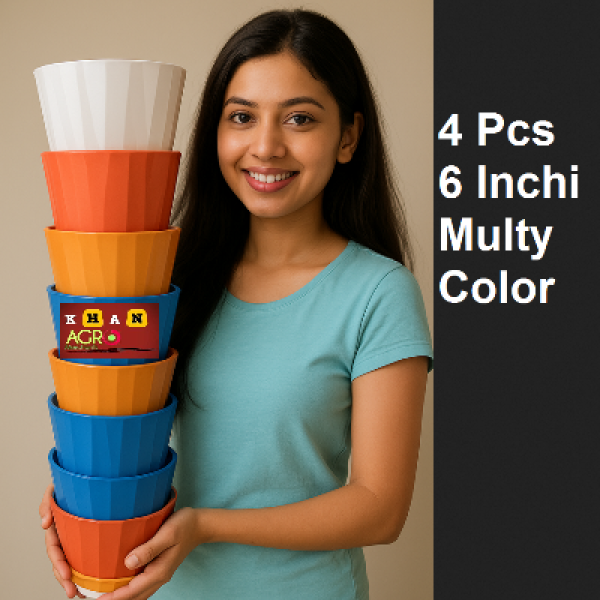 Camellia Planter 4 pcs virgin 6 inchi with tray Multycolor Flower tob