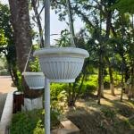 Hanging planter white 9 inchi